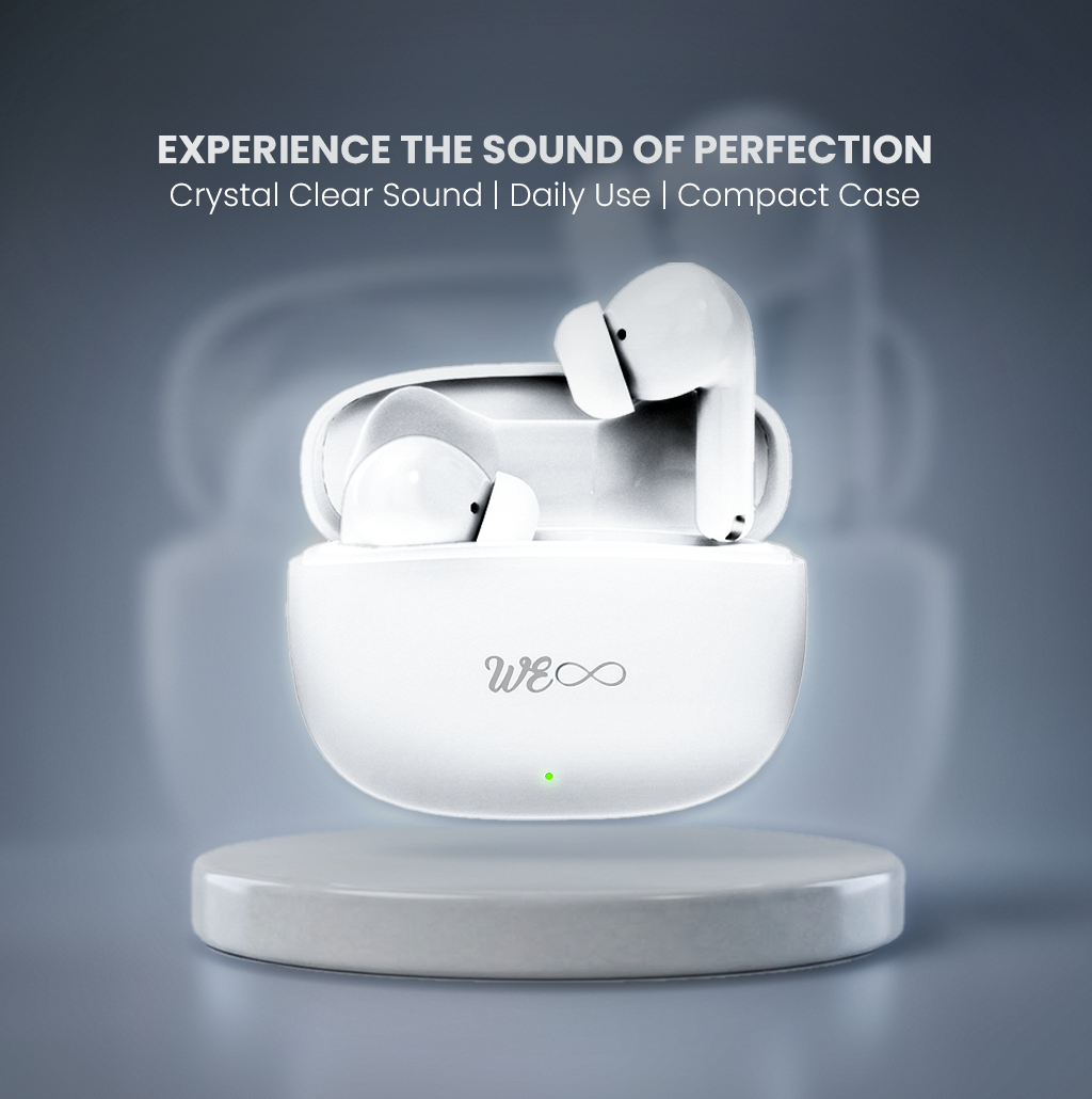 Walta Elite Dome 251 TWS Earbuds | ANC+ENC, BT 5.4, 60H Playtime, Type-C Charging, 6 Mic Bluetooth Headset (White, In the Ear)