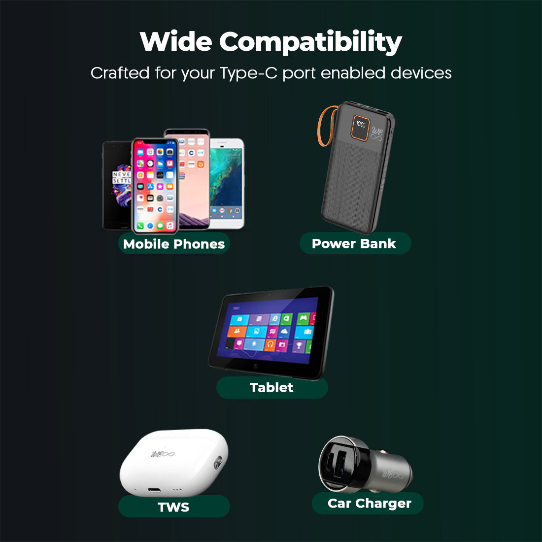 Walta Elite Real + VOOC (USB to C)