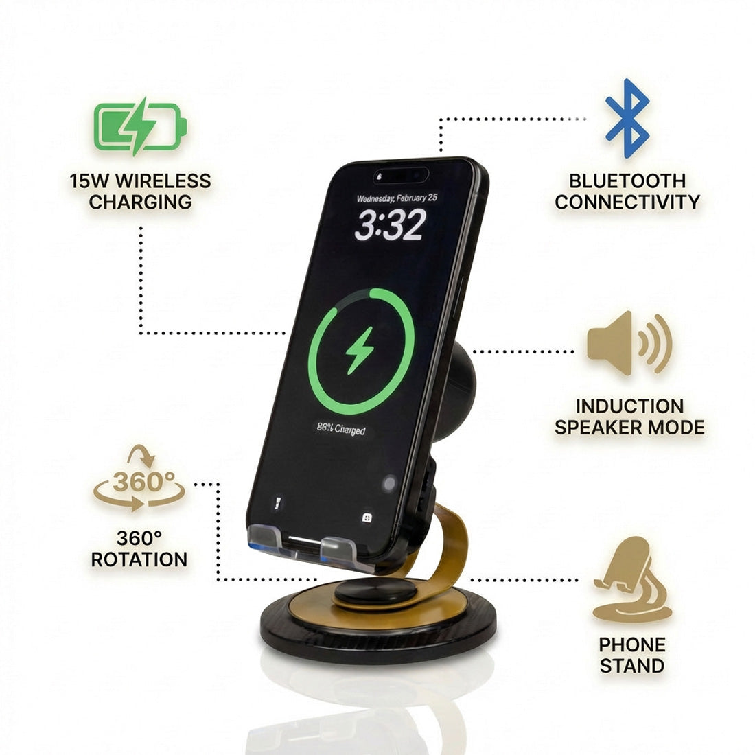 Soundock 2.0, 3 in 1-Phone Holder