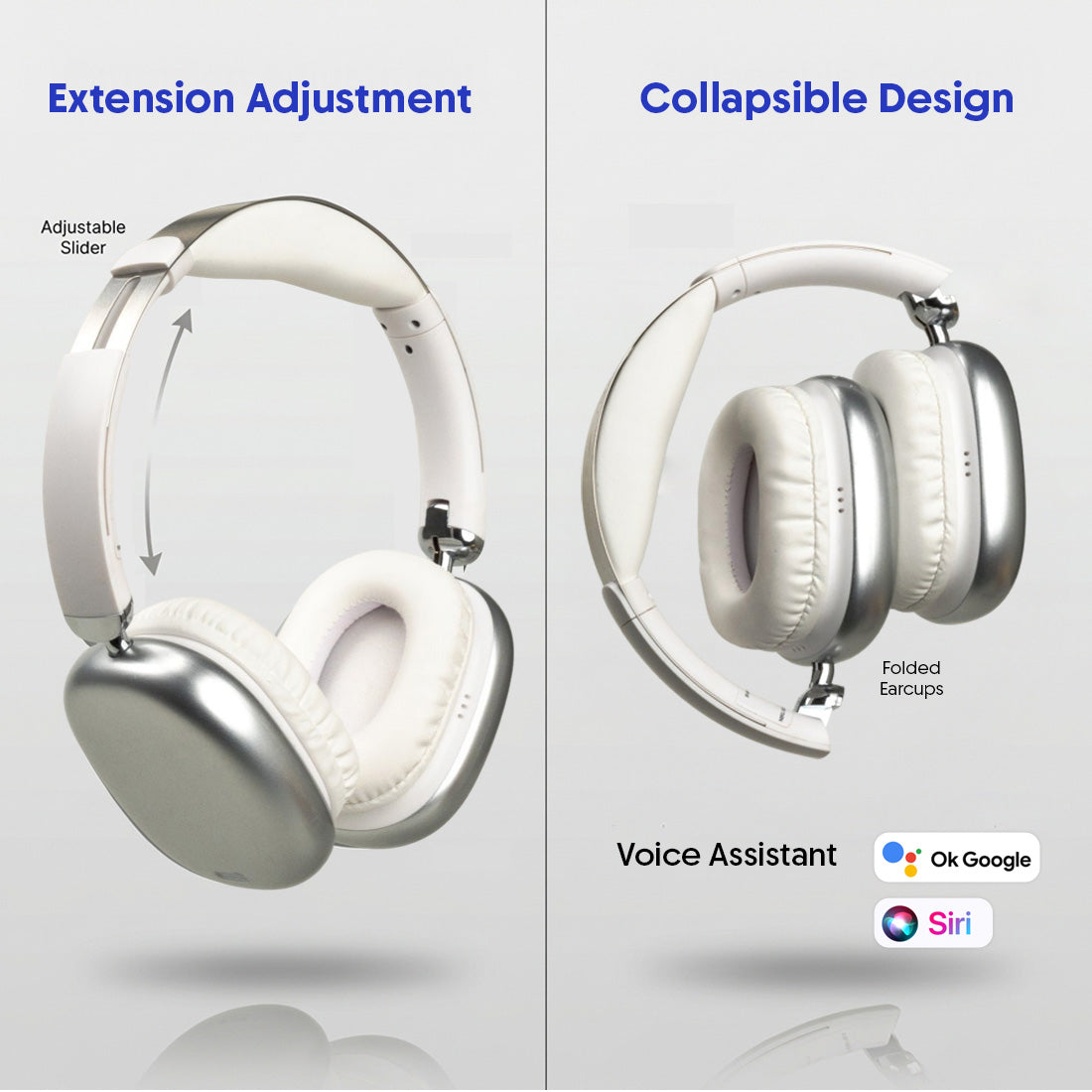 Walta Elite Zen Wireless Over-Ear Headphone with Mic | 50H Playtime | Deep Bass | 5.4BT | Bluetooth & Wired Headset