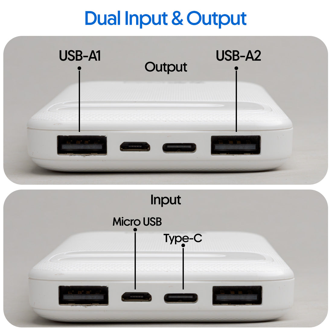 Walta Slim Max 10000 mAh 15 W Slim Power Bank (White, Lithium Polymer, Fast Charging for Earbuds, Mobile, Smartwatch, Tablet, Speaker)