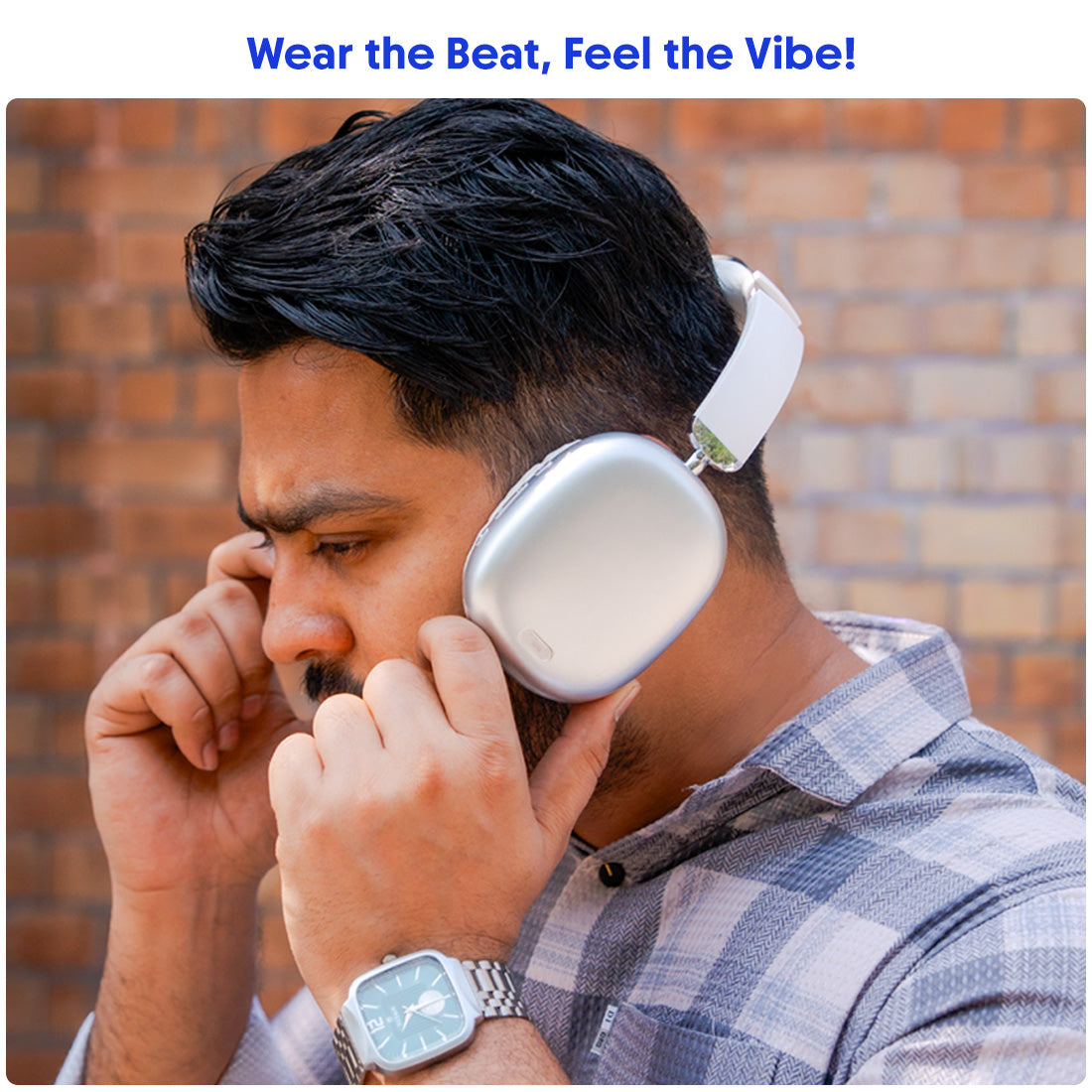 Walta Elite Zen Wireless Over-Ear Headphone with Mic | 50H Playtime | Deep Bass | 5.4BT | Bluetooth & Wired Headset