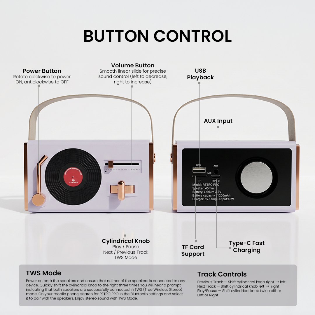 Retro Pro Vintage Speaker