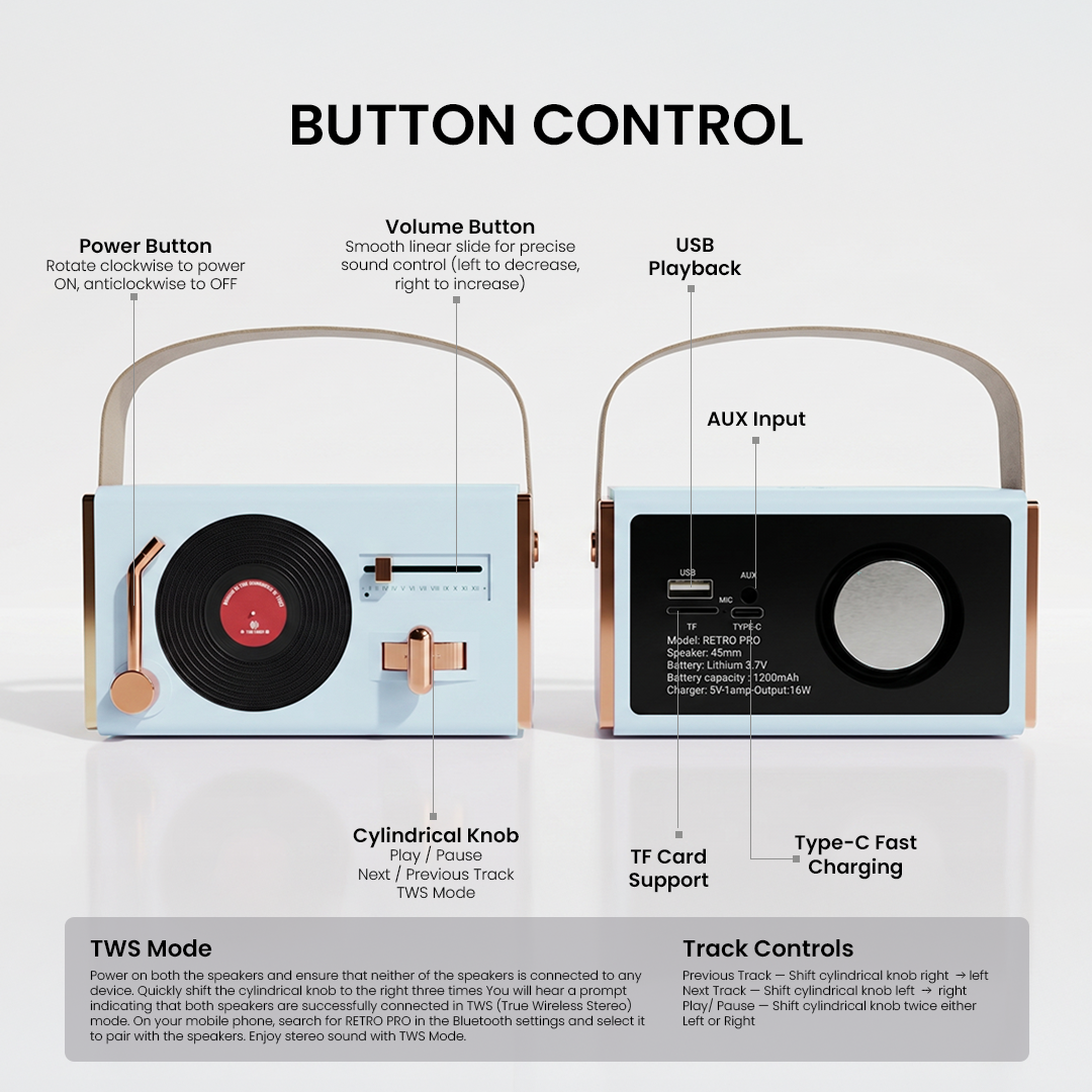 Retro Pro Vintage Speaker