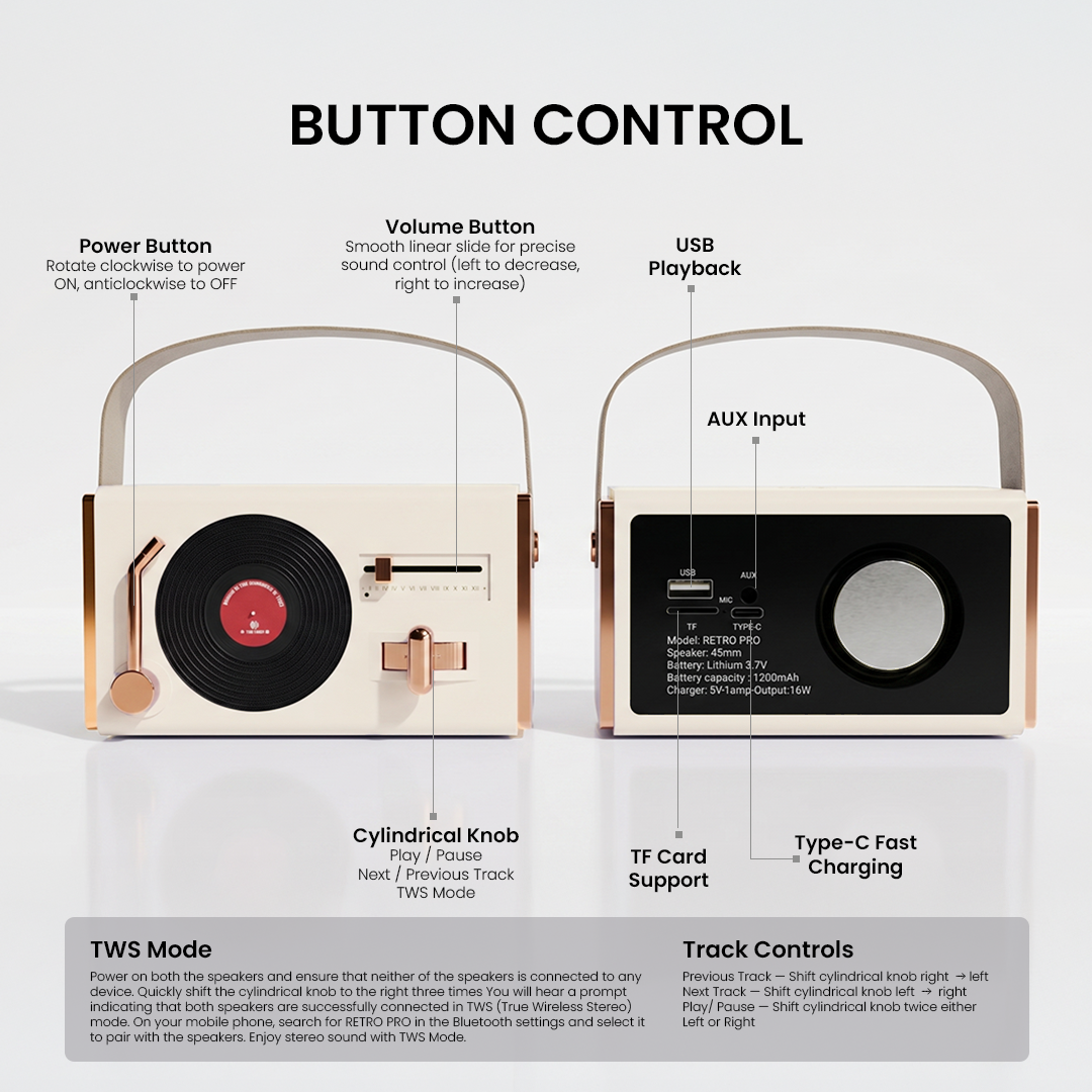 Retro Pro Vintage Speaker