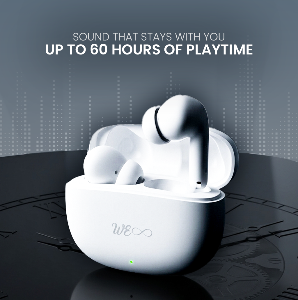 Walta Elite Dome 251 TWS Earbuds | ANC+ENC, BT 5.4, 60H Playtime, Type-C Charging, 6 Mic Bluetooth Headset (White, In the Ear)
