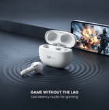 Walta Elite Dome 251 TWS Earbuds | ANC+ENC, BT 5.4, 60H Playtime, Type-C Charging, 6 Mic Bluetooth Headset (White, In the Ear)