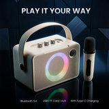 Walta Elite Brio 1390 Karaoke Portable Party Speaker with 5 Voice Changer Wireless Mic 20 W Bluetooth Speaker