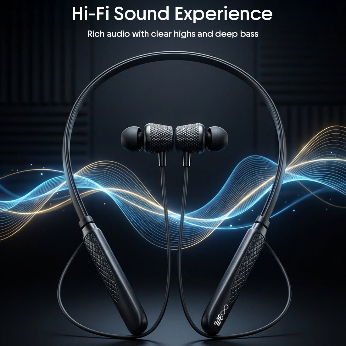 Magic 13 Neckband 20Hrs Playtime Magnetic Buds Bluetooth Headset (Black, In the Ear)