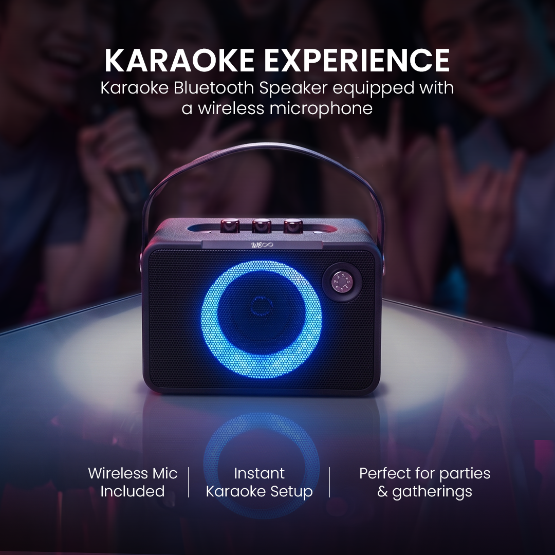 Walta Elite Brio 1390 Karaoke Portable Party Speaker with 5 Voice Changer Wireless Mic 20 W Bluetooth Speaker
